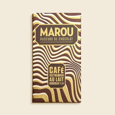 Milk Chocolate Tablet 44% Vietnamese Coffee – 80 g – Grand Cru Vietnam – Smoothness & Character