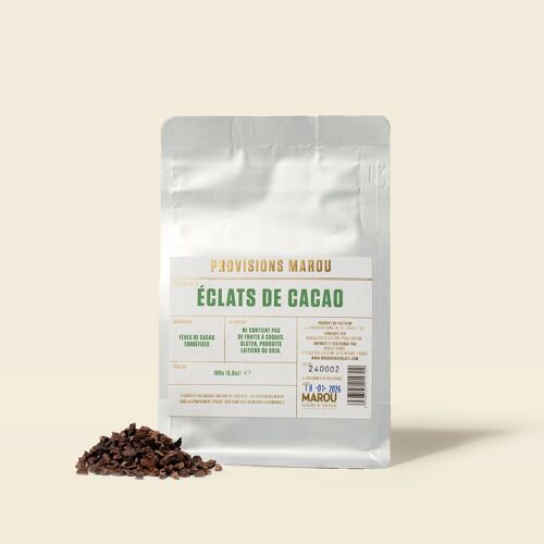 Éclats de fève de 100% cacao VIETNAM en poche – 160g