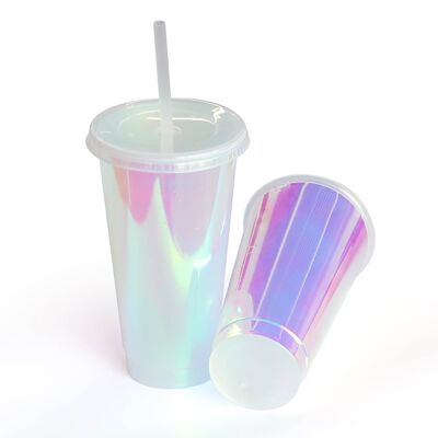Tazas holográficas de ópalo de 24 oz