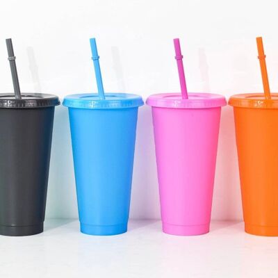 Tazas frías de nuevo color de 24 oz