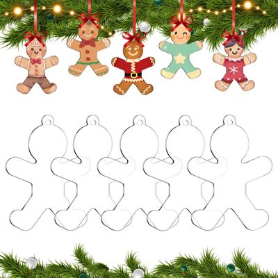 Teckwrap Weihnachtsornament-Rohlinge aus Acryl