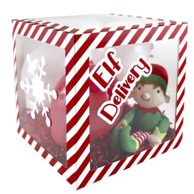 Caja de globos de entrega de elfos