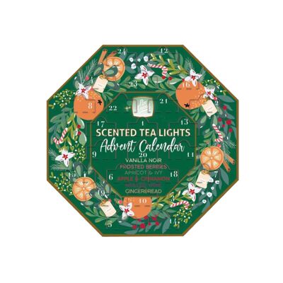 Panaroma Scented Tealights Advent Calendar Christmas Gift Set