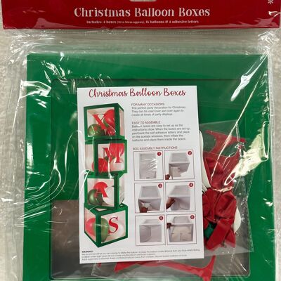 Set di scatole di palloncini verdi
