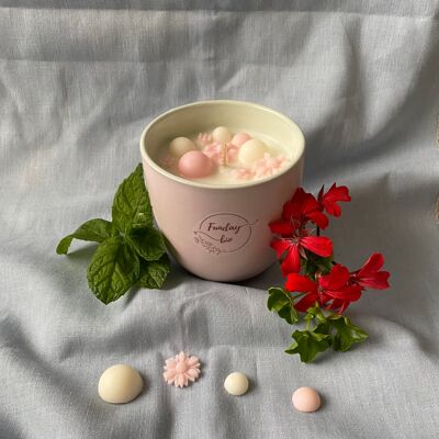 Freshness candle with organic essential oils 250g