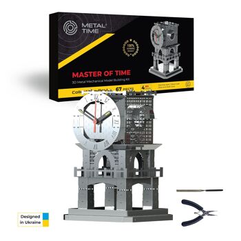 Kit de bricolage modèle mécanique Master of Time de la tour de l'horloge, 67 pièces 1