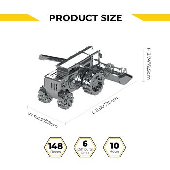 Voracious Harvester Kit de bricolage modèle mécanique de moissonneuse-batteuse, 163 pièces 3