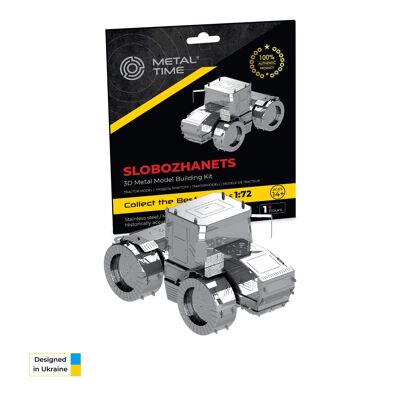 Tractor Slobozhanets Static model DIY kit of tractor, 45 parts