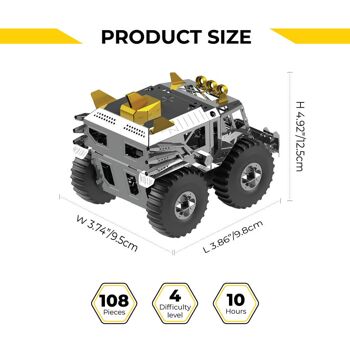 Trophy Hunter – kit de bricolage de modèle mécanique de véhicule tout-terrain, 108 pièces 3