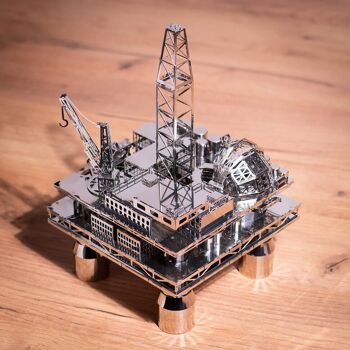 Kit de bricolage modèle mécanique Treasure Finder de plate-forme pétrolière, 250 pièces 2