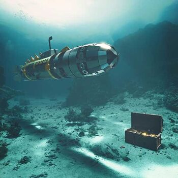 Kit de bricolage modèle mécanique Elusive Nautilus de sous-marin, 91 pièces 5