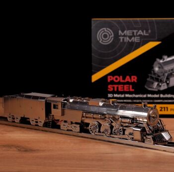 Kit de bricolage modèle mécanique-électrique Polar Steel de train, 239 pièces 2