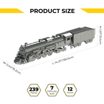 Kit de bricolage modèle mécanique-électrique Polar Steel de train, 239 pièces 3