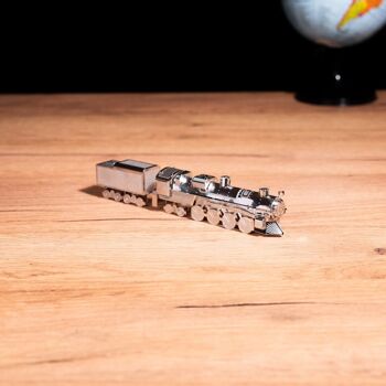 Kit de train DIY modèle statique Polar Steel SE, 19 pièces 4