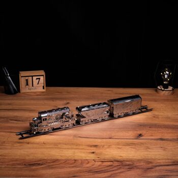 Kit de bricolage de modèle mécanique de locomotive lourde, 234 pièces 4
