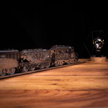 Kit de bricolage de modèle mécanique de locomotive lourde, 234 pièces 5