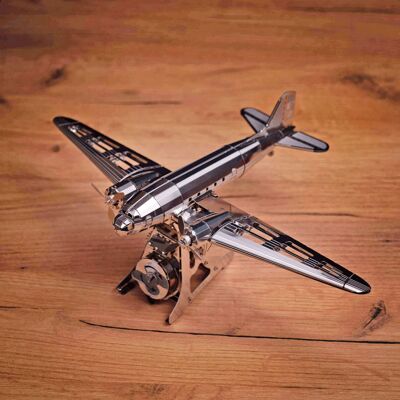 Remarquable kit de bricolage modèle mécanique Douglas d'avion DC-3, 146 pièces