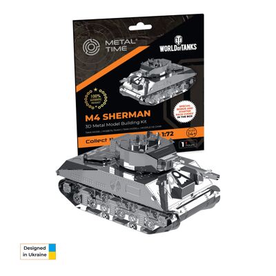 M4 Sherman Statisches Modell DIY-Panzerbausatz, 44 Teile