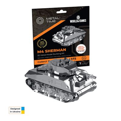 Kit de bricolaje de tanque modelo estático M4 Sherman, 44 piezas