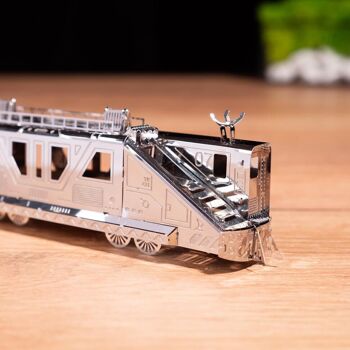 Kit de bricolage de modèle mécanique de transporteur de carrière de camion minier, 71 pièces 4