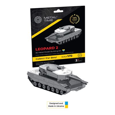 Leopard 2 Statisches Modell, Bausatz eines Panzers, 57 Teile