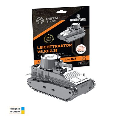 Leichttraktor Vs.Kfz.31 Static model DIY kit of tank, 38 parts
