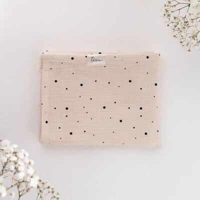 TISU muslin, Cream Dot