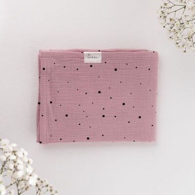 TISU muslin, Pink Dot