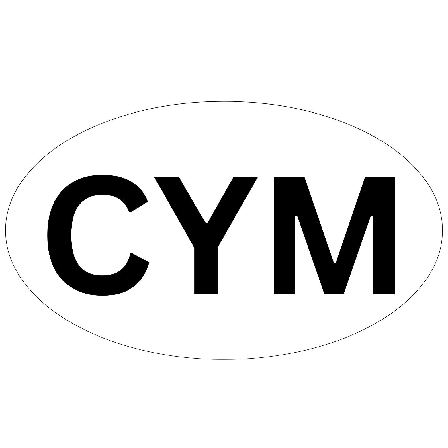 CYM-Aufkleber