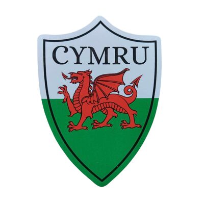 Cymru-Schild-Aufkleber