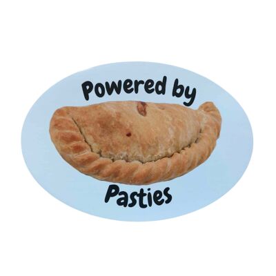 Powered by Pasties-Aufkleber