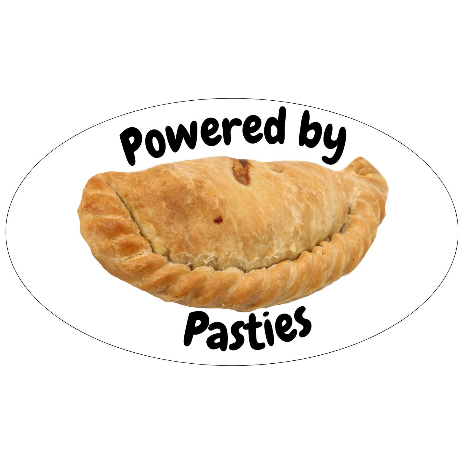 Powered by Pasties-Aufkleber