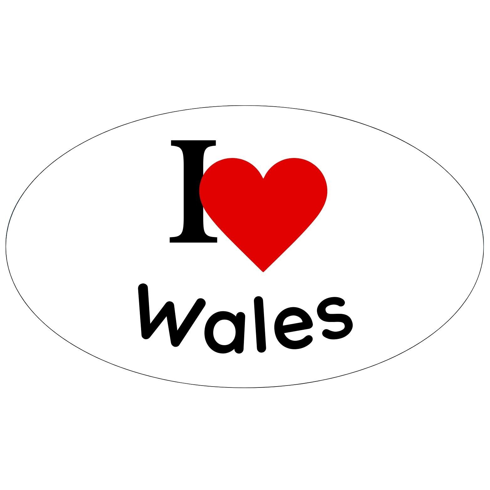 Ich ❤️ Wales-Aufkleber