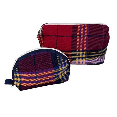 POCHETTE MEZZALUNA TARTAN