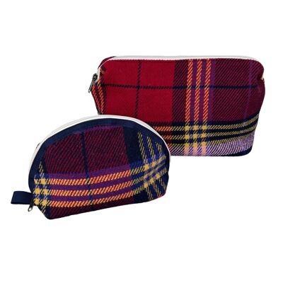 POCHETTE DEMI-LUNE TARTAN