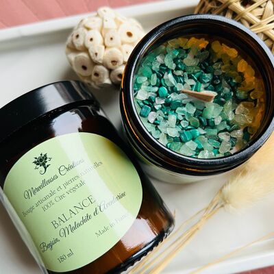 ASTRO Candle - Libra - Benzoin, Malachite and Green Aventurine