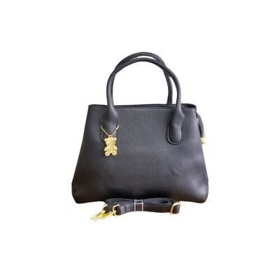 Big size pu leather women's handbag with a long crossbody strap 7119