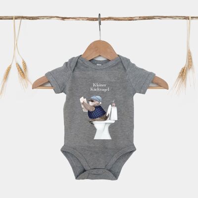 Little poop bird // Baby bodysuit made of organic cotton