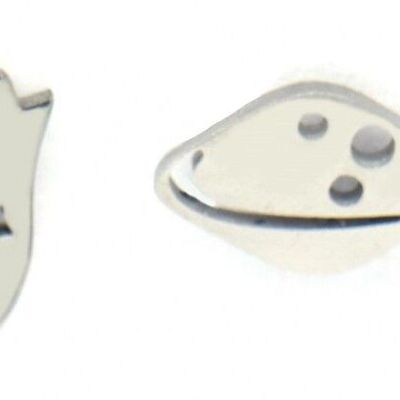 A-F10.2 E2065-006S Studs Acero Inox Galaxy 12mm y 10mm Plata