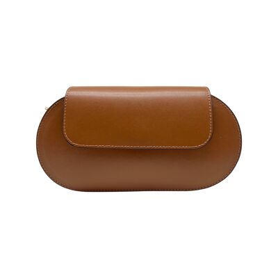 MARIE CAMEL SMOOTH LEATHER BAG