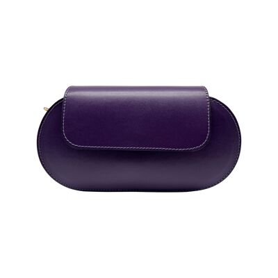 MARIE PURPLE SMOOTH LEATHER BAG