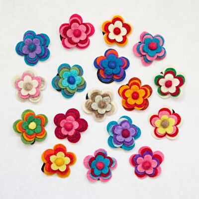 Felt 4 Flower Hair Band