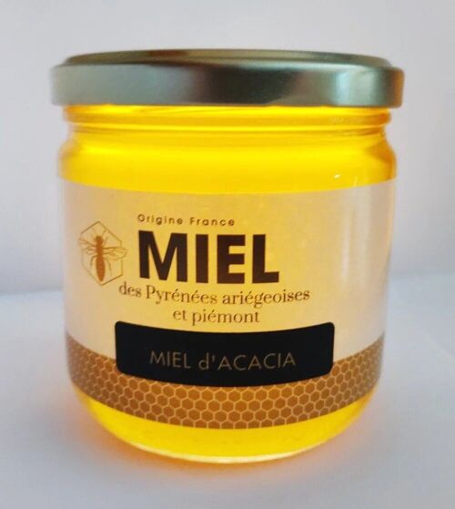 Miel d’acacia des Pyrénées 500g (liquide)