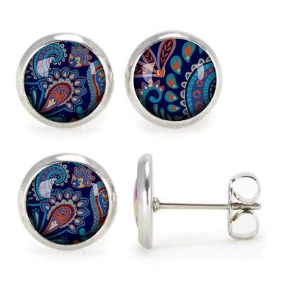Stud earrings surgical stainless steel Silver - Cashmere