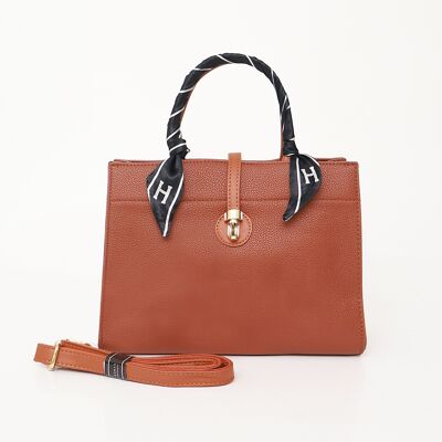 Women's Soft PU Tote Quality handbag with long adjustable strap - 2011-2