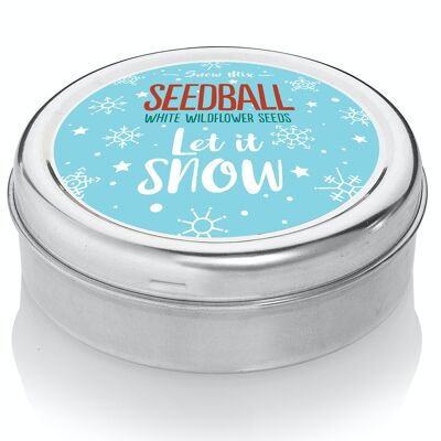 Lass es schneien! Seedball-Weihnachtsfestdose