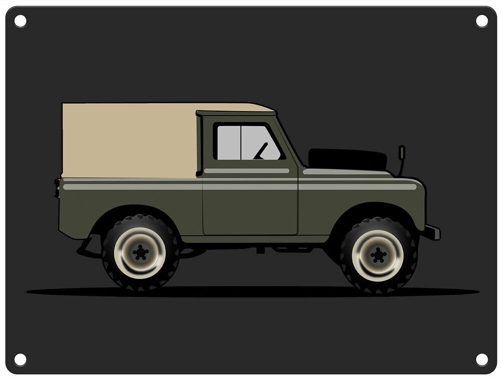 Targa in metallo Land Rover (15x20 cm)