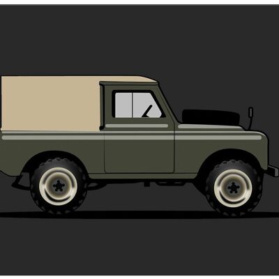 Targa in metallo Land Rover (15x20 cm)