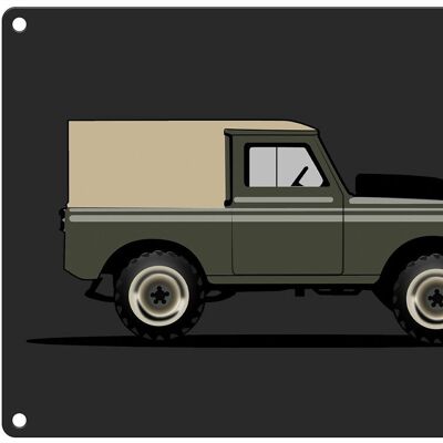 Panneau métallique Land Rover (15x20cm)