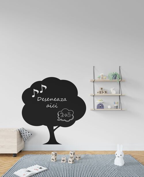 Tree shaped chalkboard sticker | wall decoration for kids